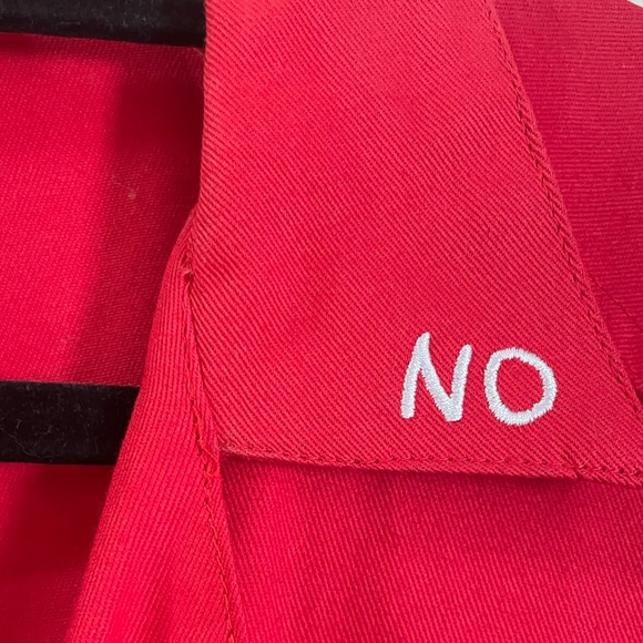 Rare red jumpsuit by Penelope Gazin, designer of Fashion Brand Company. - Picture 7 of 10